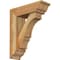 Ekena Millwork Balboa Traditional Rough Sawn Bracket w/ Offset Brace, Western Red Cedar, 6"W x 18"D x 22"H BKT0604X18X22BOA01RWR - alternate 1